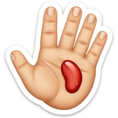 Injured thumb sticker