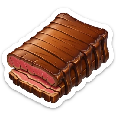 a single smoked beef rib smaller sticker