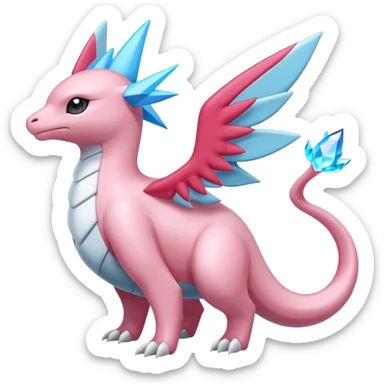Diancie-Palkia-Amaura-Aurorus-Salamence-aesthetic-fusion sticker