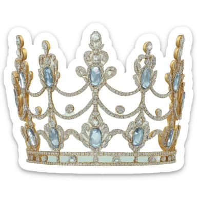 1920 style tiara  sticker