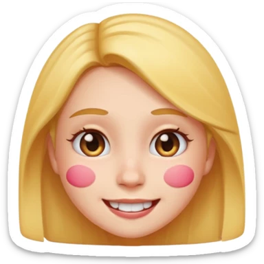 girl emoji with pimple sticker