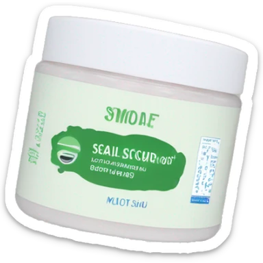 bottle of scalp scrub with label sticker