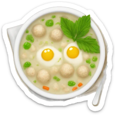 Matzah ball soup sticker