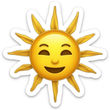 panneau solaire heureux sticker