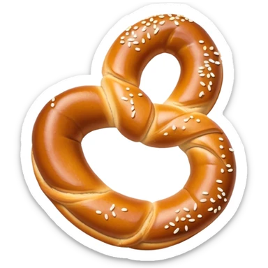 Bavarian pretzel with honey mustard  sticker