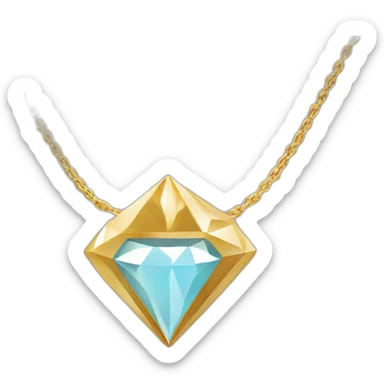 BMF flocked diamond necklace sticker