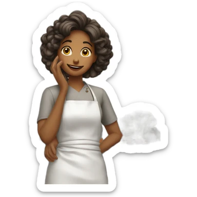 Femme qui fais la cuisine sticker