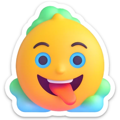 cartoon sticker of a cold and frozen emoji, colorful and cheerful style, no text, suitable for WhatsApp and Instagram, transparent background sticker