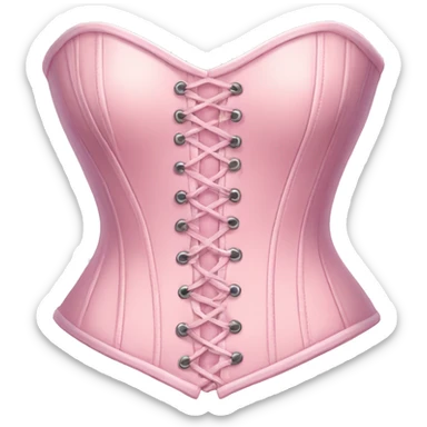 Pastel pink corset  sticker