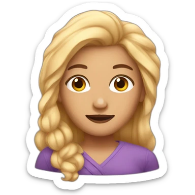 feminist with star in the hair sticker