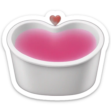heart shaped tub sticker