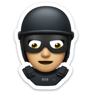 Riot police sticker
