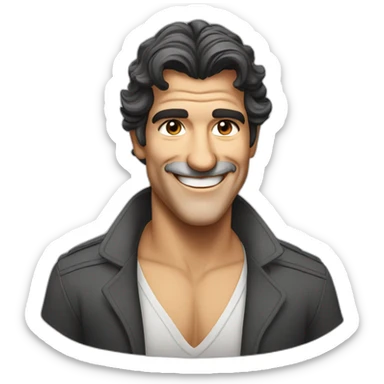 antonio banderas smiling sticker