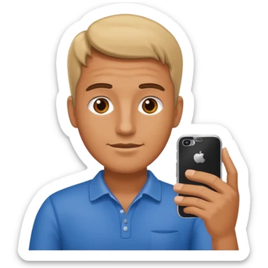 team mobile phone man sticker