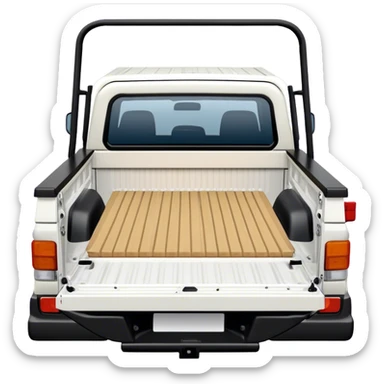 landcruiser 79 series truck bed - Toyota (Model Year: 2008) (Iconic colour: white) sticker