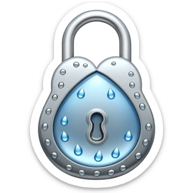 LOCK(WATERDROP SHAPED ）
 sticker