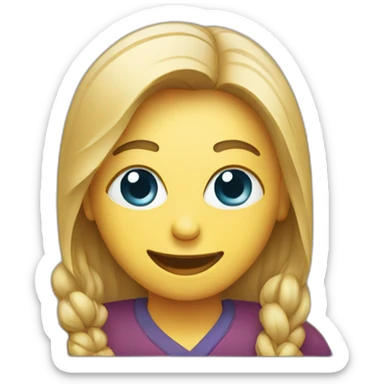 Laptop with video call on screen sticker