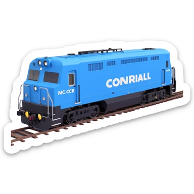 Conrail electric boxy locomotive sticker