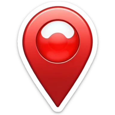 red location pin sticker