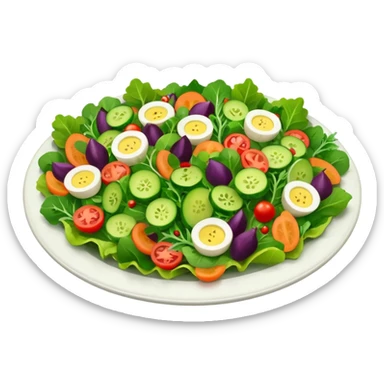 healthy salad sticker