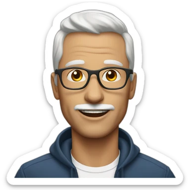 53 year old white gay man in new york city sticker