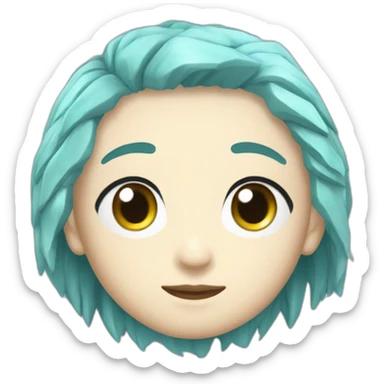 Aquamarine-oshinoko sticker