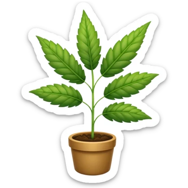 weed plant sticker