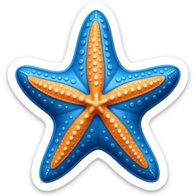 starfish toy mold sticker