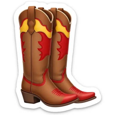 cowgirl boots cute a tiny bit of red on it NO TEAL  sticker