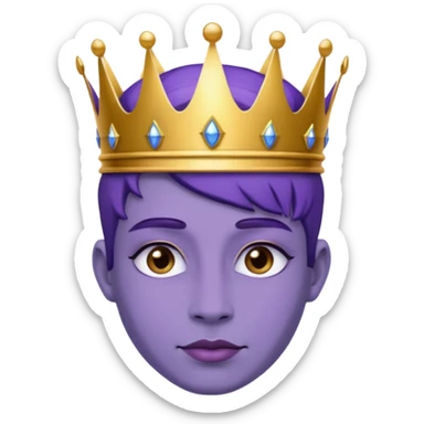Purple royalty sticker