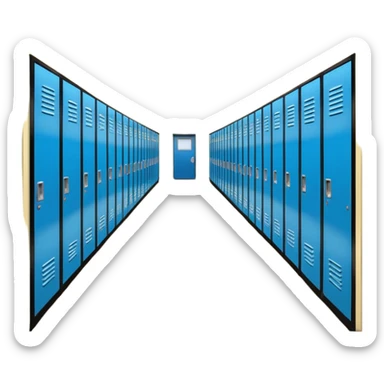 high school hallway sticker