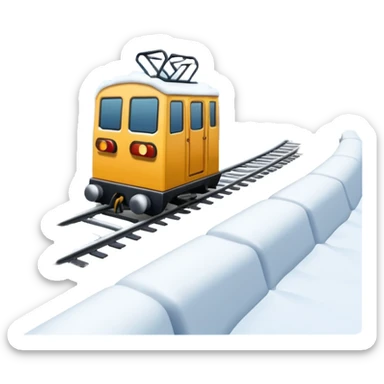 snow park rail sticker