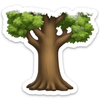Oak tree sticker