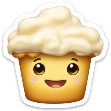 custard creampuff sticker