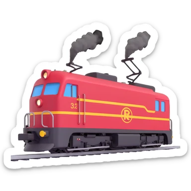 Pennsylvania railroad electric locomotive sticker
