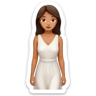 santorini woman sticker