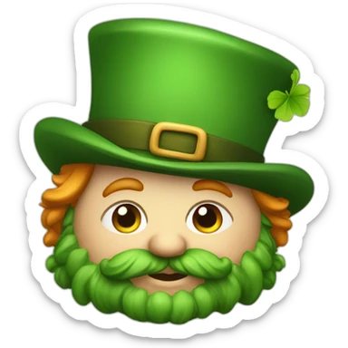 a fat leprechaun sticker