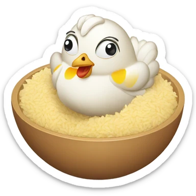 chiken with rice  sticker