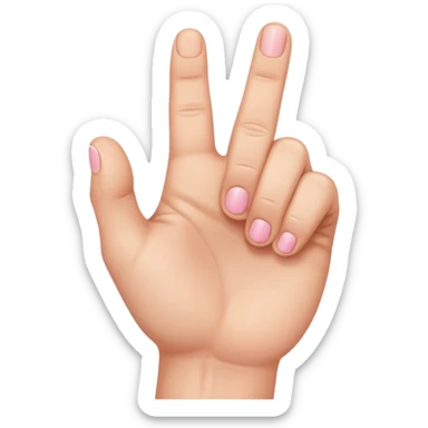 puño cerrado y dedo meñique estirado sticker