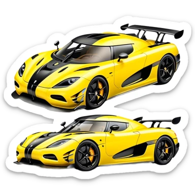 Koenigsegg Agera RS - Koenigsegg (Model Year: 2020) (Iconic colour: Yellow) sticker