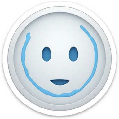 Un like blanco dentro  de un circulo azul sticker