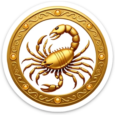 Scorpion zodiac sign. sticker