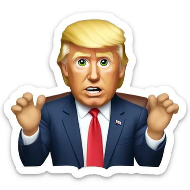 Donald trump in the White House sticker