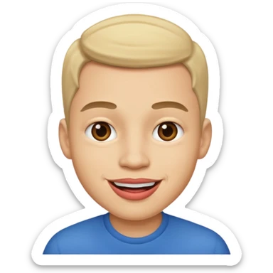 Male with big lips more big  sticker