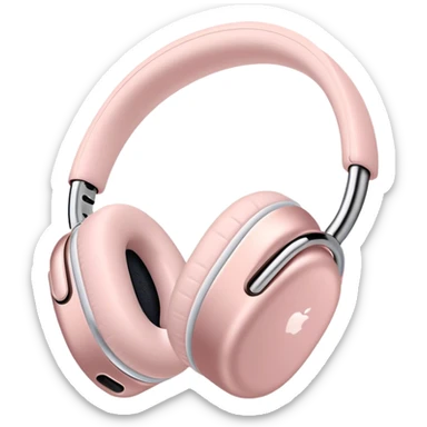 Airpods max light pink  sticker