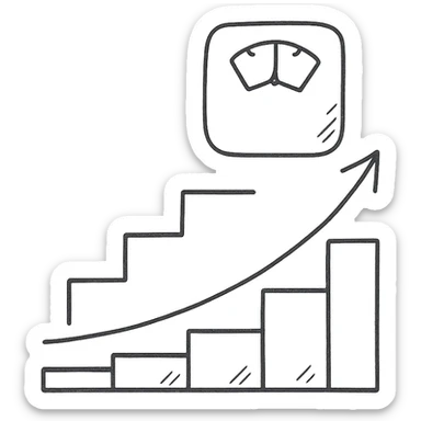 advanced step of a diet, schematic style, drawing on white paper, isolated on white background sticker