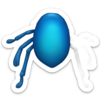 tick In blue colour sticker