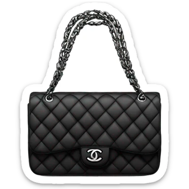 Chanel bag  black ￼ sticker