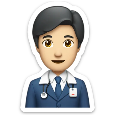 husband middle aged executive classic dark hair thin beard wearing dark blue business suit and bible, with wife filipina nurse age 55 dark hair sticker