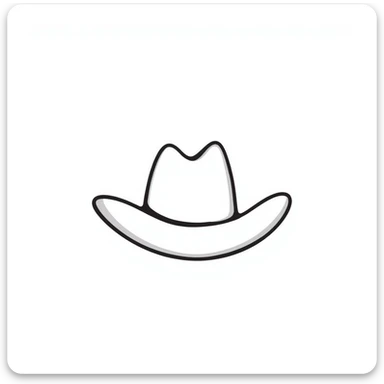 Texas cowboy hat sticker